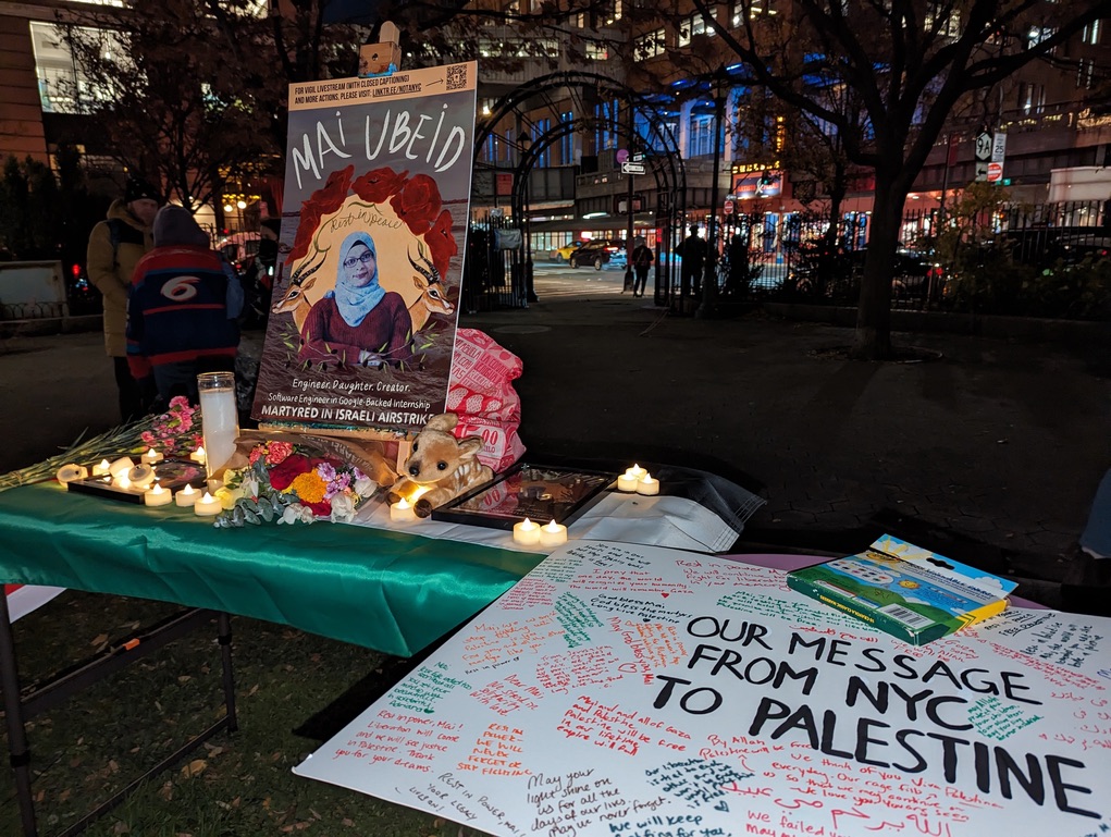 Vigil for Mai Ubeid